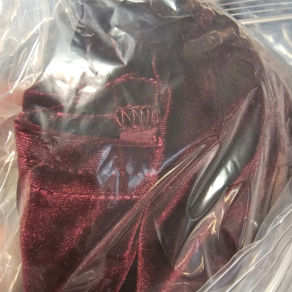 Vtg K.C. Spencer Wine Purple Velvet Maxi Dress 18 Sheath‎ USA 90s Dark Romance - Picture 8 of 8
